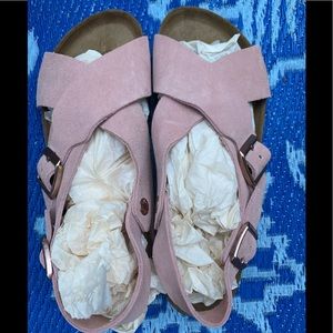 Women’s Birkenstock Tulum size 39 US 8/8.5 suede soft footbed sandals